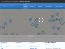 Tablet Screenshot of internationallawyersdirectory.com